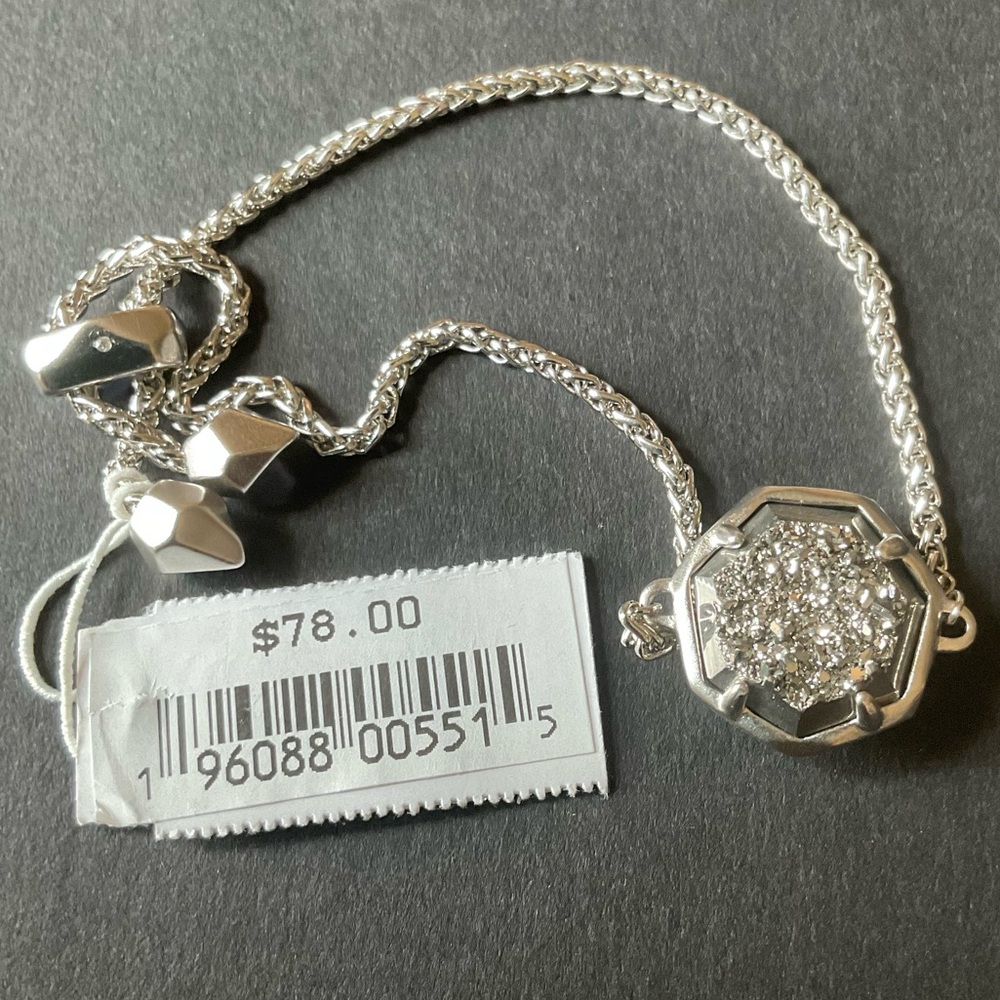 Kendra Scott Platinum Drusy Bracelet